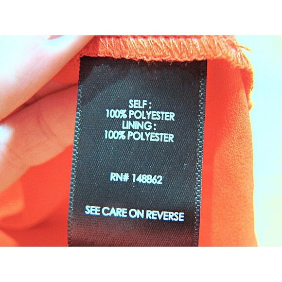 Torrid Bright Coral Orange Zipper Front Thin Strap Tank Top Flare Bottom Sz 0 L - Picture 10 of 12